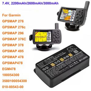 호환 가민 GPSMAP 276 276c 296 376C 378 478 495 EGM478용 배터리 7.4V 2200mAh/2600mAh/3000mAh GPS 네