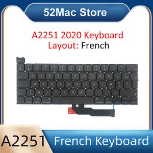 호환 애플 맥북 프로 레티나 프렌치 키보드 FR 아제티 교체 EMC 3348 13 인치 A2251