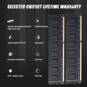 ZXT DDR3 메모리 Udimm DIMM 데스크탑 RAM 8GB 4GB 1.5V 240 핀 1600MHz PC3