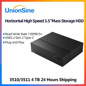 UnionSine 4TB 3.5인치 USB 3.2Gen 2 외장형 하드 드라이브 7200RPM HDD 수납함 PC/노트북/Mac/Xbox/TV/PS4