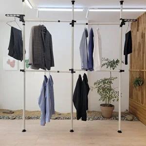 국산 드레스룸행거 38파이 4단 옷걸이행거_WA209B1