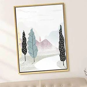 [셀러허브 패션][JHQS81LH_4B]일러스트 캔버스액자틀 캔버스 풍경A 북유럽