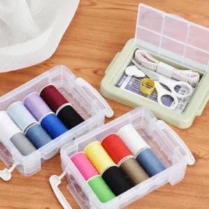 바느질 반짇고리 세트 휴대용 실 바늘 반짇고리함 바 (WFH2EYG)