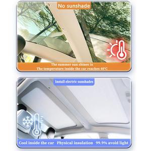전기 햇빛가리개 스마트 음성 선루프 선바이저 지붕 UV 보호대 테슬라 모델 3 하  자동차 액세서리