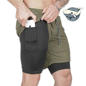 여름 운동 남성 기능성 밴딩 반바지 피트니스 (WFH2SK2)