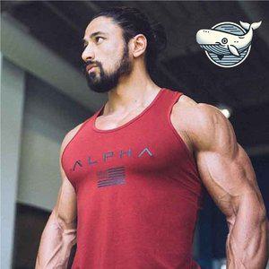 편안한 여름 남성 운동 민소매 탑 헬스복 (WFH2ST2)