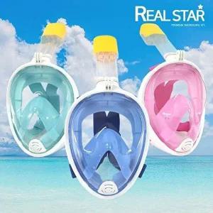 [셀러허브 패션][JHQSZOIN_51DR]스노쿨링 마스크 S/M L/XL 핑크 블루 그린