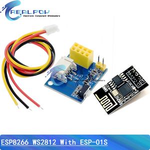 ESP8266 ESP-01 ESP-01S WS2812 RGB LED 컨트롤러 모듈 아두이노 IDE 라이트 링 스마트 전자 DIY With esp-