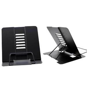 [JHQRN5QX_4B]휴대용 독서대 블랙 높이조절 책