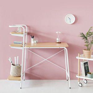 인터데코 데스크 선반일체형 철제책상 MK15545