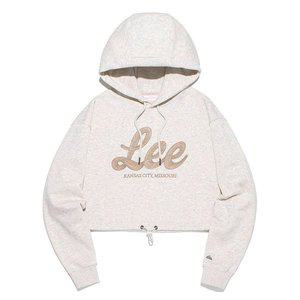 [LEE]리 우먼 유니온 러닝 스티치 크롭 후드 LE2401HD60-OT