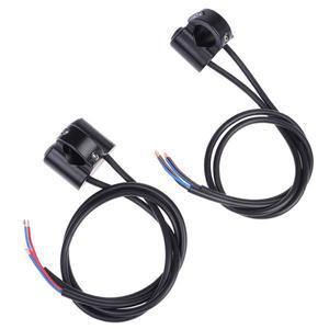 알루미늄 합금 12V 바이크 오토바이 핸들 바 제어 스위치 듀얼 버튼 헤드 라이트 성 노출증 스피커 2 선택