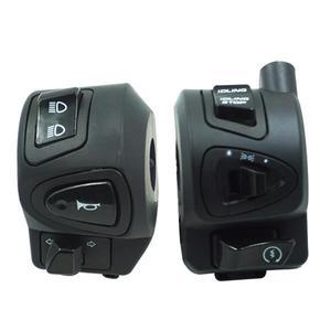 혼다 호환 PCX 야마하용 바이크 오토바이 스위치 핸들 바 경적 방향 지시등 헤드라이트 제어 버튼 7/8 인치