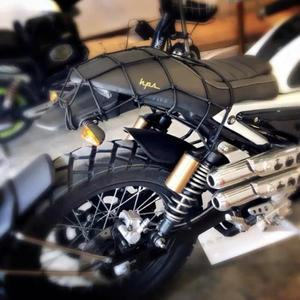 바이크 오토바이 수화물 그물 자전거 6 후크 고정 연료 탱크 메쉬 웹 번지 블랙 자동차 스타일링 1 개