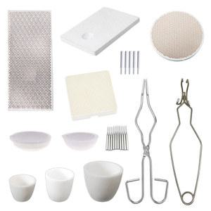 벌집 세라믹 알루미나 세트 보석 용접 용융 플레이트 도가니 주조 내화 벽돌 펜치 만들기위한 키트