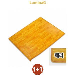 1+1 보온매트 우드무늬 해리 100x200cm 사계절 단열 방음 카펫대용