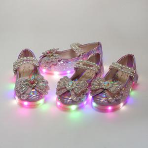 마미 진주나비보석 여아 led구두 키즈 아기 유아구두 여아메리제인