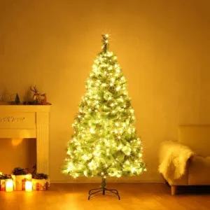 180cm 솔잎 트리 + LED전구 세트 300구 웜색