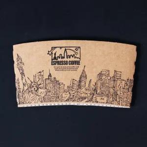 컵홀더 300/390ml(10/13온스) 뉴욕 1000개 테이크아웃 종이 커피 컵홀더