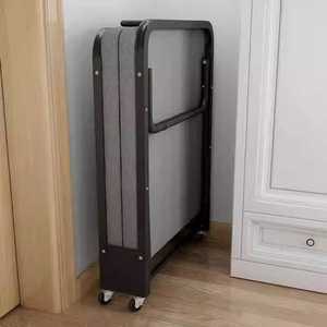 접이식 매트리스 침대 바퀴달린 싱글 접이식 베드 침대 70cm 매트리스 간이 1인 좋은 자취 수면 매트