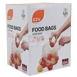 이지엔 비닐백 중형 25x35cm 1200매 일회용 위생팩  gx
