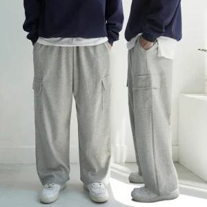 [쿼터]빅사이즈 통큰 벌룬 카고 밴딩 롱 와이드 트레이닝 팬츠 3color 기모 버전 추가