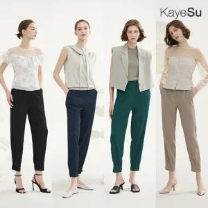 (런칭가 69,900원)[케이수] 25SS 썸머 쿨 에어홀 플리츠 팬츠 3종