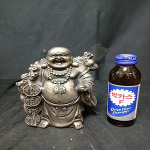 백동 복 포대와상 금전 재물 길이13cm높이15cm  단초마을 골동품/수집품/도자기