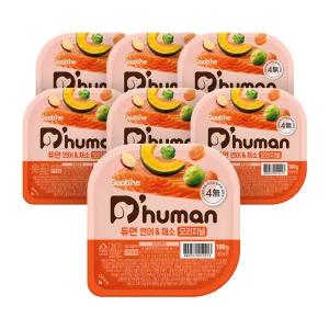 듀먼 강아지 연어  채소 오리지널 화식 용기형 7팩 (냉동)