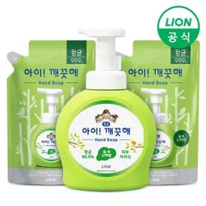 아이깨끗해 손세정제 숲속산책 용기 490ml 1개+리필 450ml 2개
