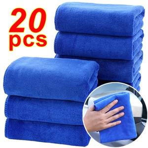 오토바이바지 세차 극세사 타월 부드러운 건조 천 헤밍 범용 자동 오토바이 차량 청소 도구 20 개 1 개