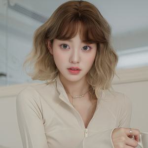 키라비 여성 가발 통가발 웨이브 단발머리 35cm DTF0152-2