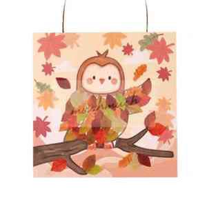 많이많이 나뭇잎 스티커 가을 액자 아이들만들기 간단한만들기