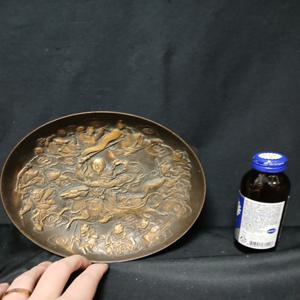 황동 무거운 청대 14좌 장군문 황실 환그릇 지름20cm 높이4cm  단초마을 골동품/수집품/앤틱