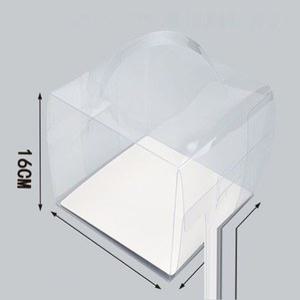 상자 투명 케이크 손잡이 세트 롤케익 케이크 분리형 한입케이크 크리스마스케이크