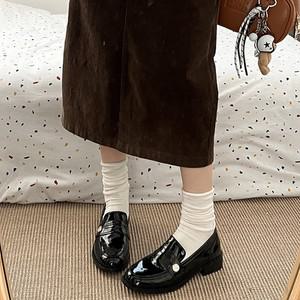 폭신 발편한 라운드토 로우힐 통굽 페니 로퍼