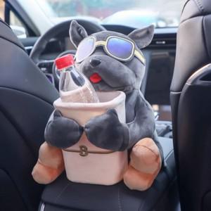 차량 강아지 티슈 케이스 1p 꽂이 자동차 내부 화장지 키친 꾸미기 보관 소품 동물 휴지통