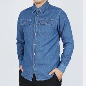 윈드 카고 청남방 1+1 남자 데님 셔츠 작업복상의