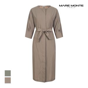 [마레몬떼] 라운드넥 벨트 트렌치코트_M234MCT05M0