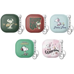 갤럭시버즈3 2 프로 라이브 이어폰 하드 케이스 키링 스누피 뮤직 귀여운 캐릭터 감성 미니멀 심플