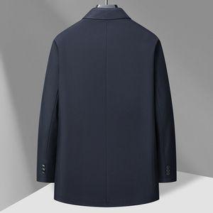 남자 모던 브리티시 스타일 트렌치 하프 코트 남 봄가을 가벼운 럭셔리 캐주얼 비즈니스 칼라 SPO마켓3