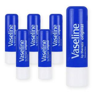 바세린 립테라피 오리지널 스틱형 립밤 4.8g 6개