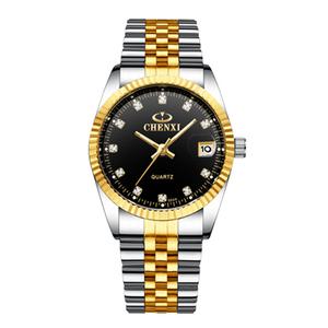 특 남자명품시계 CHENXI 럭셔리 브랜드 시계 방수 남성 달력 쿼츠 손목 풀 스틸 숙녀 명품 추천 손목 금장