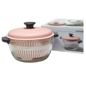 고품질 락앤락 찜기 찜통 전자레인지 용기 유리찜기 1.5L핑크 찜통 전자레인지접시 (WFHUEKC)