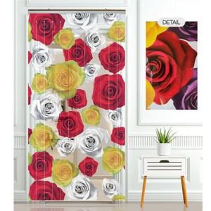 꽃 현관 걸이식 장미 커튼발 파리 문발 입구발 비닐발 파리차단발 출입문 파리퇴치커튼