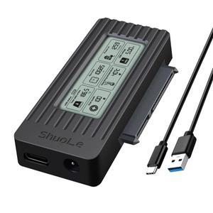 AU32-ShuoLe USB 3.0-PC 및 노트북용 2.5 및 3.5인치 HDDSSD SATA III 하드 드라이브 변환기용 SATAIDE 어