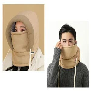 남여 공용 추운 겨울철 올인원 멀티 후드 패딩 넥워머-WFGEREK