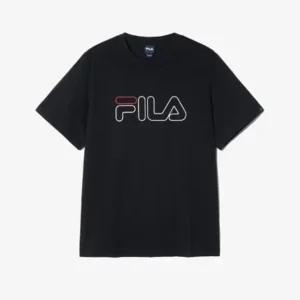 반팔티 XQF FS2RSH2102X-BLK 베이직 빅리니어 반팔티