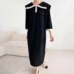 빅사이즈 503 카라배색루즈원피스 DBSS623