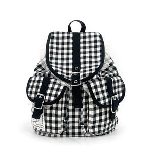 고스 체크 프릴 투포켓 보부상 백팩 스트링 백팩